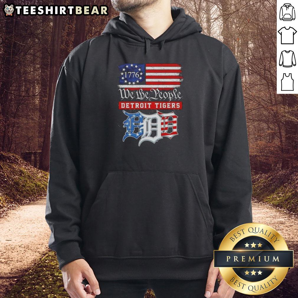 Top We The People Detroit Tigers X American Since 1776 Hoodie featuring a patriotic design and team logo.