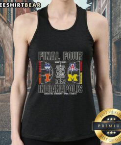 2026 NCAA Final Four tank top featuring Lucas Oil Stadium, Indianapolis, for events on April 4 and 6.