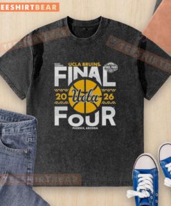 UCLA Bruins Final Four 2026 washed t-shirt in Phoenix, Arizona, celebrating NCAA Women's Basketball Championship.
