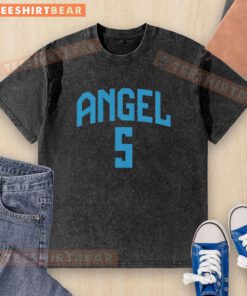 Awesome Angel Reese ATL 5 Atlanta Dream washed t-shirt featuring vibrant graphics and a comfortable fit for fans.