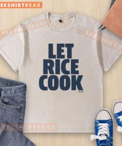 Awesome Ben Rice Let Rice Cook washed t-shirt featuring a playful rice graphic, perfect for casual style lovers.