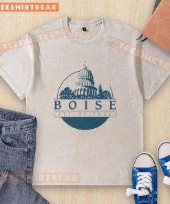 Awesome Boise City of Trees washed t-shirt featuring a vibrant design celebrating Boise's natural beauty.