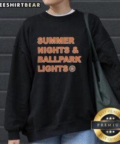 Awesome Bowling Green Hot Rods summer nights and ballpark lights sweatshirt featuring vibrant colors and stylish design.