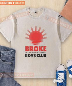 Alt Text: Awesome Broke Boys Club washed t-shirt in casual style, perfect for streetwear enthusiasts and everyday comfort.
