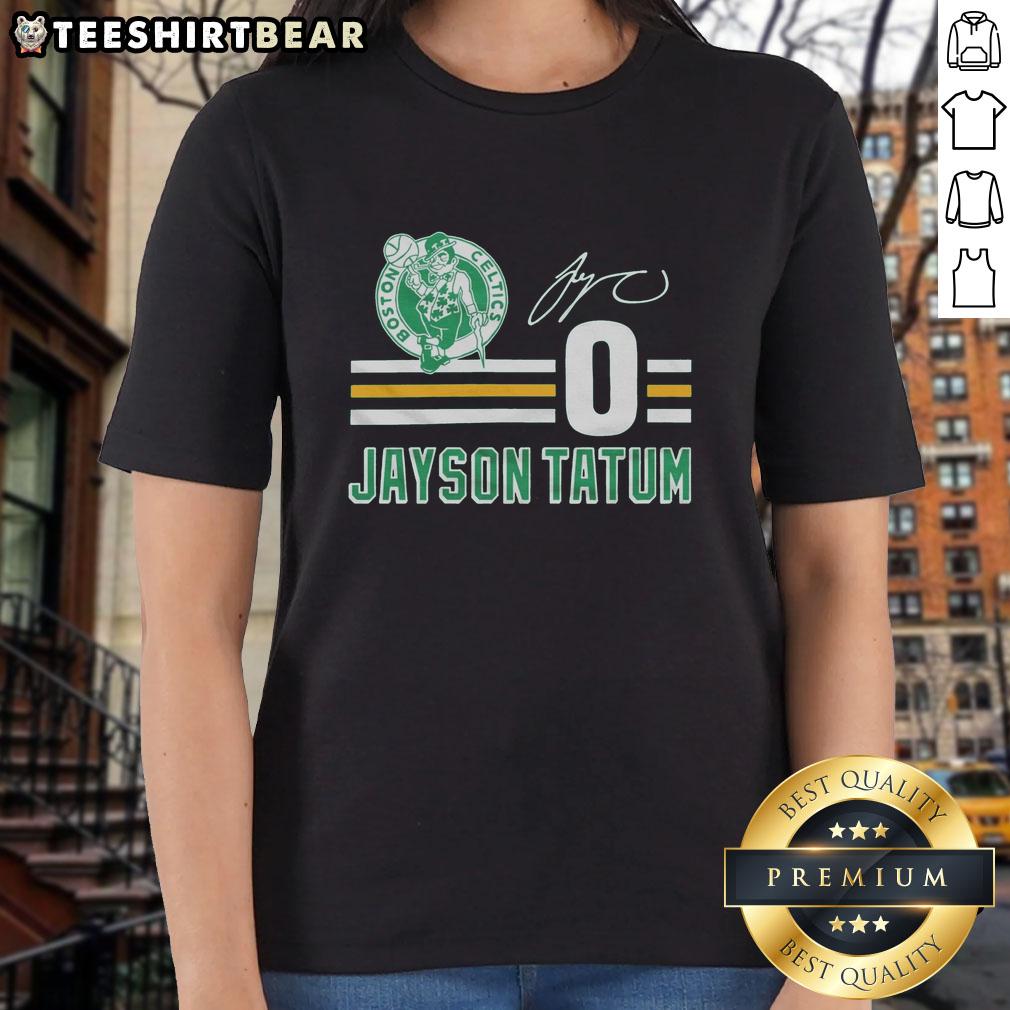 Awesome Celtics Jayson Tatum signature jersey ladies tee, featuring vibrant team colors and stylish design for female fans.
