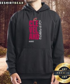 Awesome Cleveland Cavaliers playoff basketball logo hoodie featuring team colors and emblem for fans.