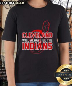 Awesome Cleveland Indians ladies tee showcasing team pride with bold graphics and comfortable fit for fans.