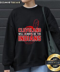 Awesome Cleveland Indians sweatshirt featuring team logo, perfect for fans celebrating the Indians legacy.