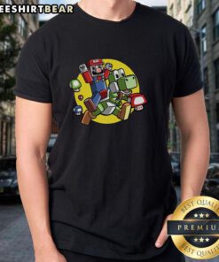 Awesome Dino Jockey T-Shirt featuring a vibrant dinosaur riding a bicycle, perfect for fun and casual wear.