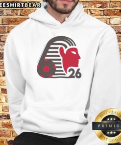 Awesome Egypt World Cup 2026 Soccer Pharaohs National Team Hoodie showcasing vibrant colors and team logo design.