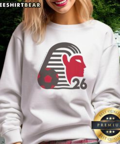 Awesome Egypt World Cup 2026 Soccer Pharaohs National Team sweatshirt featuring vibrant colors and team logo.
