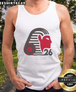 Egypt World Cup 2026 tank top featuring the Pharaohs national team logo, perfect for soccer fans.