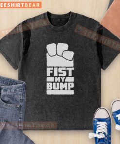 Awesome Fist My Bump Space Washed T-Shirt featuring a unique design and comfortable fit for casual wear.