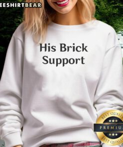 Awesome His Brick Support Sweatshirt in navy blue, featuring a stylish design perfect for casual wear.
