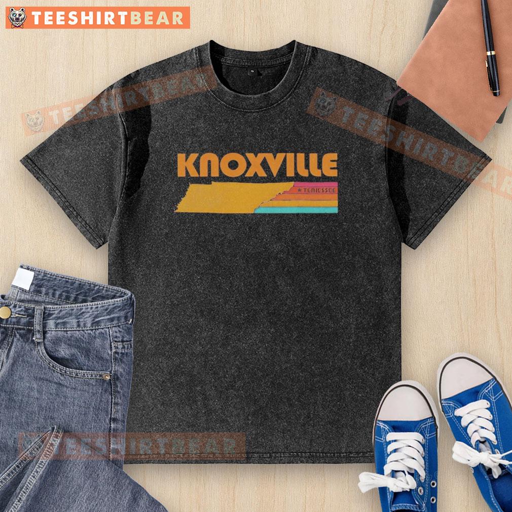 Awesome Knoxville Tennessee washed t-shirt featuring a vintage design and soft fabric, perfect for casual wear.