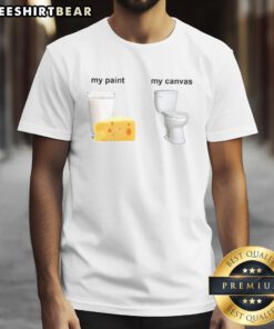 Awesome My Paint My Canvas Meme T-Shirt featuring a colorful graphic design perfect for art lovers and meme enthusiasts.