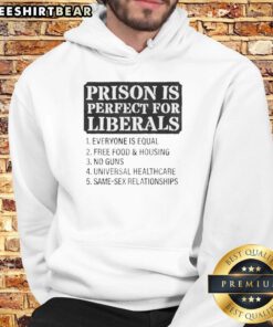 Awesome Prison hoodie featuring 'Everyone is Equal' slogan, perfect for liberals seeking stylish, meaningful apparel.