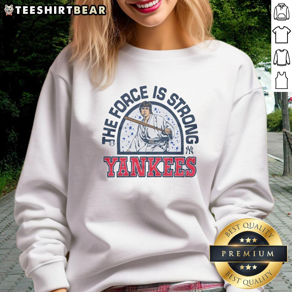 Awesome Star Wars x New York Yankees Light Side Sweatshirt featuring iconic graphics and a cozy design for fans.