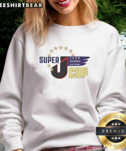 Awesome Super J Cup 1995 Second Stage sweatshirt featuring vibrant graphics and classic design, perfect for wrestling fans.