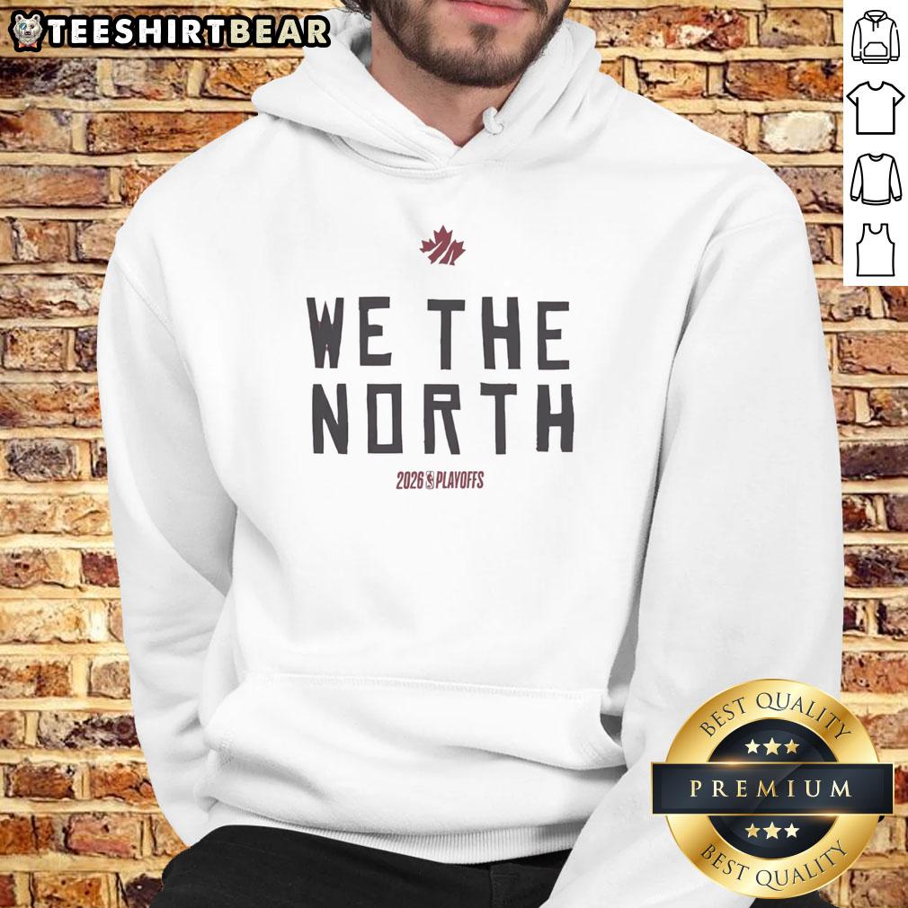 Awesome Toronto Raptors 'We The North' 2026 Playoffs logo hoodie showcasing vibrant team colors and design.