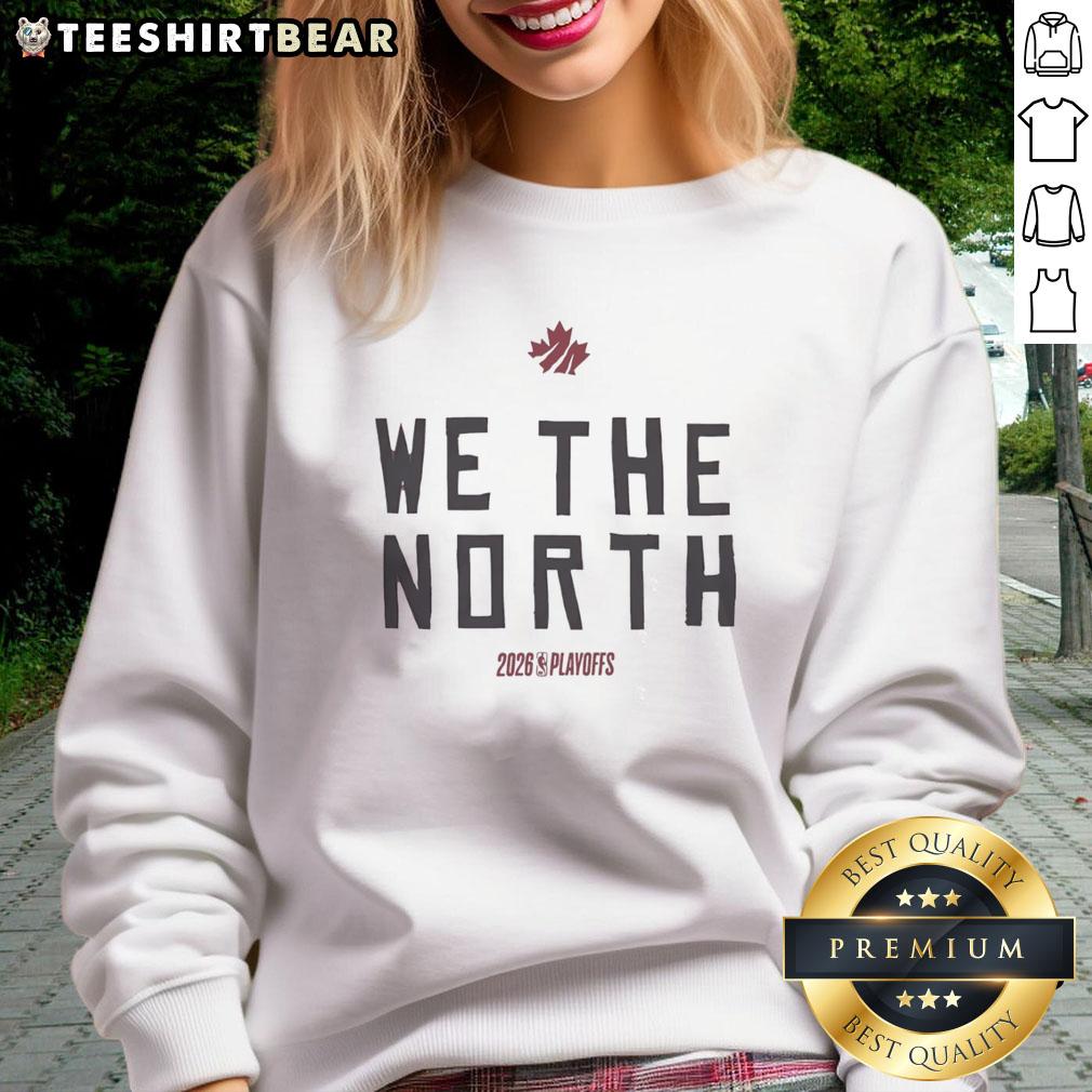 Awesome Toronto Raptors 'We The North' 2026 Playoffs logo sweatshirt showcasing team spirit and style.