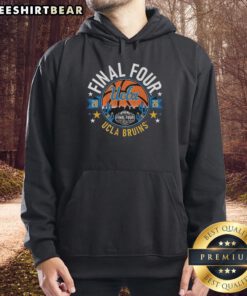 UCLA Bruins 2026 Final Four skyline hoodie featuring vibrant colors and team logo, perfect for fans.