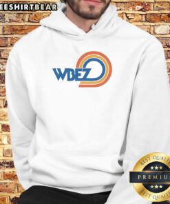 Awesome WBEZ Rainbow Vintage Logo Hoodie featuring a colorful design on a cozy sweatshirt for stylish casual wear.