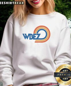 Awesome WBEZ Rainbow Vintage Logo Sweatshirt showcasing a vibrant retro design perfect for stylish comfort.
