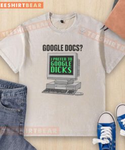 Funny 'I Prefer To Search Dicks' washed t-shirt design featuring humorous text and playful graphics.