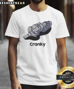 Alt Text: Funny Mr Cranky! Vi T-Shirt featuring a humorous design and vibrant colors, perfect for casual wear.
