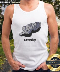 Funny Mr. Cranky VI tank top featuring a whimsical cartoon design, perfect for casual wear and humor lovers.