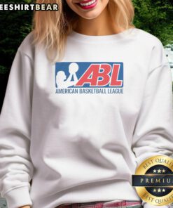 Good American Basketball League logo sweatshirt featuring a stylish design, perfect for fans and casual wear.