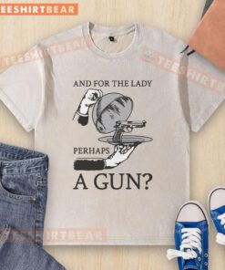 Good and For The Lady Perhaps A Gun washed t-shirt featuring a stylish design and comfortable fit for casual wear.