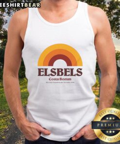 1979 Rainbow tank top from Oficina Espaola de Turismo featuring vibrant colors and retro design by Good Elsbels.