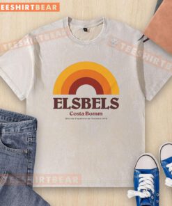 1979 Rainbow washed T-shirt featuring Good Elsbel's Costa Bomm design for Oficina Espaola de Turismo.