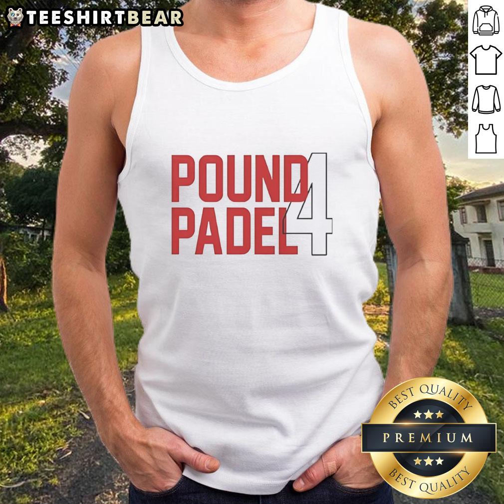 Good Islam Makhachev Pound Padel 4 Welterweight UFC tank top featuring bold graphics and UFC branding.