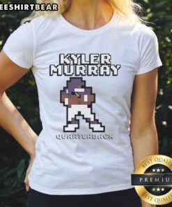 Alt Text: Stylish Good Kyler Murray Quarterback Pixel Ladies Tee featuring vibrant graphics and a comfortable fit for fans.