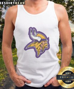 Good Minnesota Vikings rivet logo tank top showcasing a stylish design for fans of the NFL team.