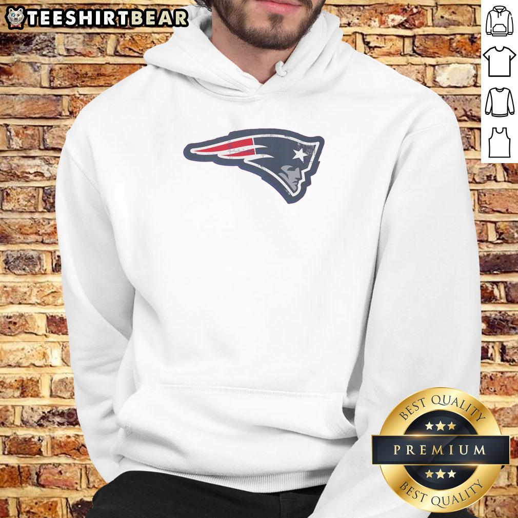 Good New England Patriots Rivet Logo Hoodie featuring the iconic Patriots logo in a stylish design.