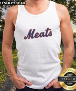 Good New York Mets meats logo tank top featuring a vibrant design perfect for baseball fans and summer wear.