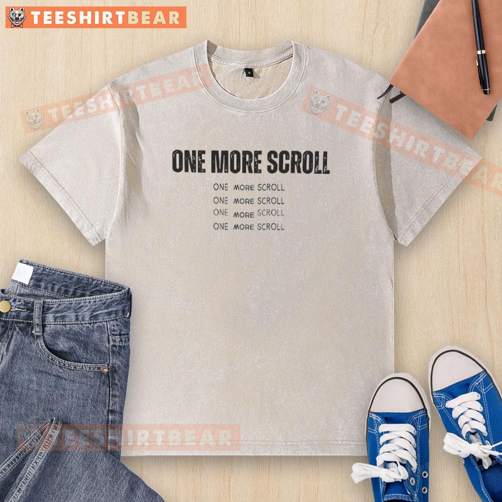 Good One More Scroll washed t-shirt featuring a casual design and soft fabric, perfect for everyday wear.