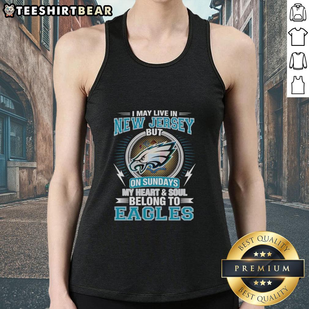 Philadelphia Eagles tank top, perfect for fans living in New Jersey, showcasing team spirit on game days.