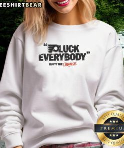 Good Philadelphia Flyers 'Fuck Everybody' Ignite the Orange sweatshirt featuring bold graphics and team colors.