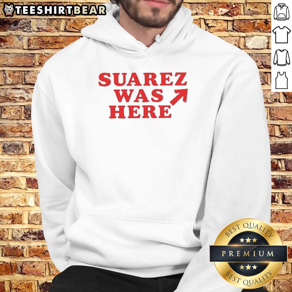 Good Suarez Was Here Hoodie in vibrant colors, showcasing a stylish design perfect for casual wear and fan apparel.
