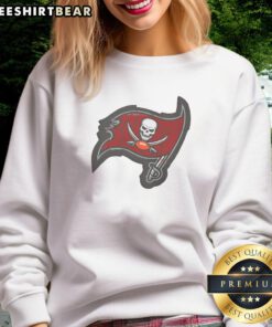 Good Tampa Bay Buccaneers Rivet Logo Sweatshirt featuring vibrant team colors and a stylish design for fans.