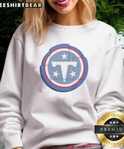 Alt Text: Cozy Good Tennessee Titans Rivet Logo Sweatshirt featuring team colors and iconic logo for fans. Perfect for game day!
