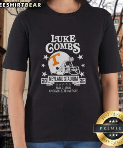 Alt Text: Good Tennessee Volunteers X Luke Gombs ladies tee at Neyland Stadium, Knoxville, TN, May 2, 2026.