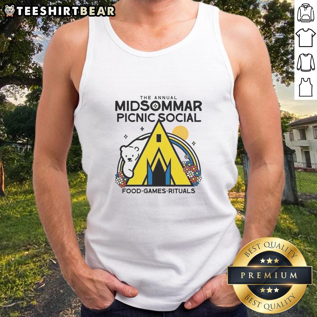 Good-The-Annual-Midsommar-Picnic-Social-Food-Game-Rituals-Tank-Top featuring vibrant colors and festive designs for summer fun.