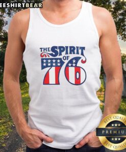 Good-The-Spirit-Of-76-Tank-Top featuring a patriotic design celebrating American spirit and independence.