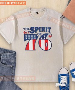 Good The Spirit of 76 washed t-shirt featuring a vintage design and patriotic colors, perfect for casual wear.